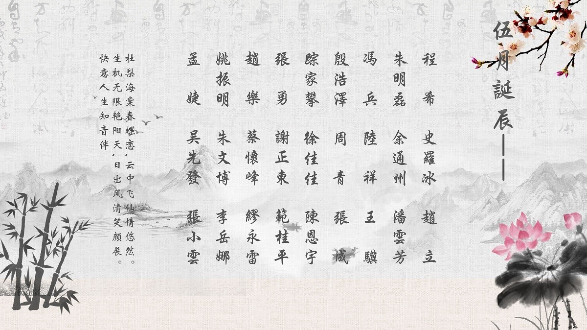 【生日祝?！抗ё?5月生日的員工生日快樂！